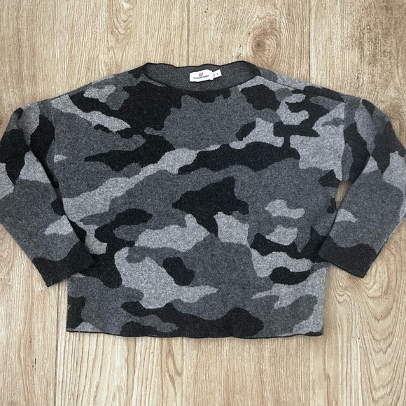 Vineyard Vines Camo Boatneck Sweater - Picture 3 of 5